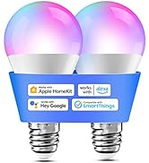 Meross Lampadine with Alexa, Intelligent Lampadine with Wi-Fi LED Dimmerabile Multicolore E27 9W, ...